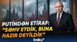 Putin Rusiya xalqına səsləndi: Ölkə qaçılmaz böhrana sürüklənir? - Baku TV