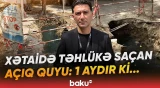 Xətaidə kanalizasiya problemi | Üstü açıq quyu sakinlər üçün təhlükə yaradır - Baku TV