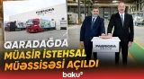 İlham Əliyev Qaradağda kağız və gigiyenik məhsulların istehsalı müəssisəsinin açılışında - Baku TV