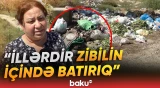 Mehdiabadın bitməyən problemləri | Sakinlər zibillərini atmağa yer tapa bilmirlər - Baku TV