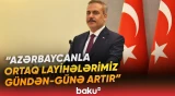 Hakan Fidan Bakı-Tbilisi-Qars yolunun önəmini vurğuladı - Baku TV