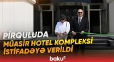 İlham Əliyev və Mehriban Əliyeva Şamaxıda hotelin açılışında iştirak ediblər - Baku TV