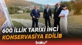 Prezident Pir Ömər Sultan ziyarətgahında aparılan konservasiya işləri ilə tanış olub - Baku TV