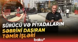 Yollarda təmir başladı, tıxac artdı | Nəsimi rayonunda sakinlər çətin durumda - Baku TV