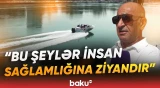 Mingəçevirdə Kür çayında hərəkətdə olan qayıq restorana çırpıldı - Baku TV