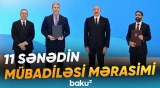 İkinci Azərbaycan Beynəlxalq İnvestisiya Forumu çərçivəsində imzalanmış sənədlər mübadilə edilib