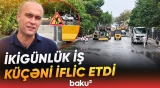 Süleyman Sani Axundov küçəsində xaotik vəziyyət - Baku TV