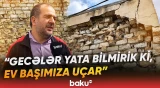 Maştağada güclü yağış vətəndaşın evinin divarını uçurdu - Baku TV