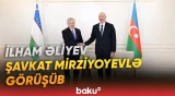 İlham Əliyev Özbəkistan Prezidentini qəbul edib - Baku TV