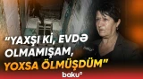 Bakıda qəzalı binada tavan uçdu, mənzillər dağıldı - Baku TV