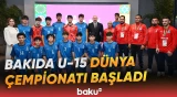 İlham Əliyev və ailə üzvləri FIFA U-15 dünya çempionatının açılış mərasimini izləyiblər - Baku TV
