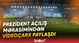 İlham Əliyev və birinci xanım Mehriban Əliyeva Bakıda keçirilən U-15 festivalında iştirak edib
