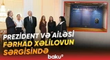İlham Əliyev və ailə üzvləri rəssamın 80 illiyinə həsr olunan sərgi ilə tanış olublar - Baku TV