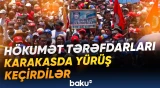 Venesuelada hökumət tərəfdarları aksiya təşkil etdi