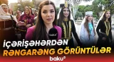 Bakı küçələrində təşkil edilən "Kəlağayı" yürüşü davam edir - Baku TV