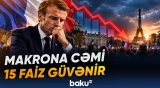 Fransa Prezidentinə etimad göstəricisi antirekord səviyyəsinə düşüb