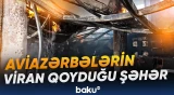 Livanın Nəbatiyyə şəhəri bombardmandan sonra