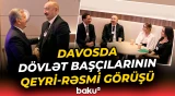 İlham Əliyev imzalanma mərasimindən öncə dövlət başçıları ilə görüşdü