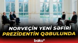 İlham Əliyev Norveçin ölkəmizdəki yeni səfirinin etimadnaməsini qəbul etdi