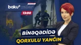 Binəqədidə binada güclü yanğın baş verdi | Anbaan görüntülər - Baku TV CANLI
