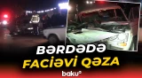 Bərdədə avtoqəza: 1 ölü, 2 yaralı
