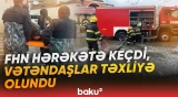 Keşlədə evlərini su basmış vətəndaşlar təxliyə olunub