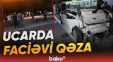Ucarda baş verən dəhşətli qəzadan görüntülər