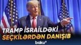 Donald Tramp İsraildəki seçkilərlə bağlı dəstəyinin böyük əhəmiyyət kəsb etdiyini bildirib