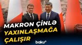 Makron Pekinə böyük nümayəndə heyəti ilə yollanıb