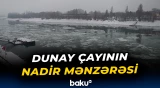 Dunay çayından qış mənzərəsi