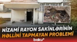 Yaşadıqları binanın bloklarına kanalizasiya suları yığılır