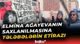 ABŞ-də tələbələr Elmina Ağayevanın saxlanılmasına görə aksiya keçirdi