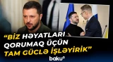 Zelenski Finlandiya Prezidenti ilə danışıqları müzakirə etdi