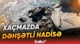 Avtomobil körpüdən çaya aşdı, sürücü xəsarət aldı