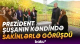 Prezident Şuşanın Böyük Qaladərəsi kəndində görülən işlərlə tanış oldu