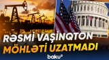 ABŞ Rusiya neftinə qarşı sanksiyaları yenidən bərpa etdi