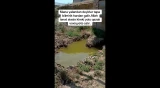 Qobu qəsəbəsində kanalizasiya suyu küçəyə axır
