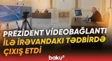 İlham Əliyev İrəvanda keçirilən tədbirdə videobağlantı formatında çıxış etdi