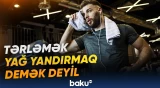 Tərləmə zamanı azalan çəki əsasən maye itkisi ilə bağlı ola bilər