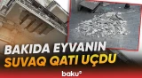 Rəşid Behbudov küçəsində təhlükəli mənzərə