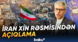 İran XİN rəsmisindən açıqlama