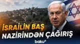 Netanyahu israilli köçkünləri zorakılıqdan uzaq durmağa çağırıb