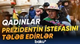 Boliviyada prezidentin istefası tələbi ilə aksiya keçirildi