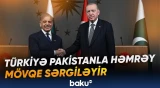 Ərdoğanla Şahbaz Şərif birgə mətbuat konfransı keçiriblər