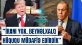 Lavrov: "Trampın beynəlxalq hüquqa məhəl qoymaması qəbul edilə bilməz"