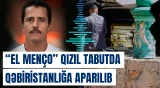 Meksikada öldürülən kartel başçısı qəbiristanlığa qızıl tabutda aparıldı