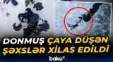 ABŞ-də donmuş çaya düşən şəxslər xilas edildi