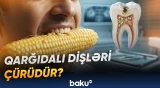 Qarğıdalı yeyərkən dişlərdə mikroçatların yaranması riski arta bilər