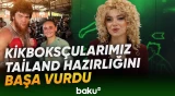 Xanım döyüşçümüz 5 peşəkar görüşdən sonra Vətənə dönüb