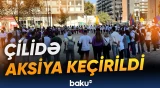 Venesuela həbsxanalarında saxlanılanlara dəstək nümayişi